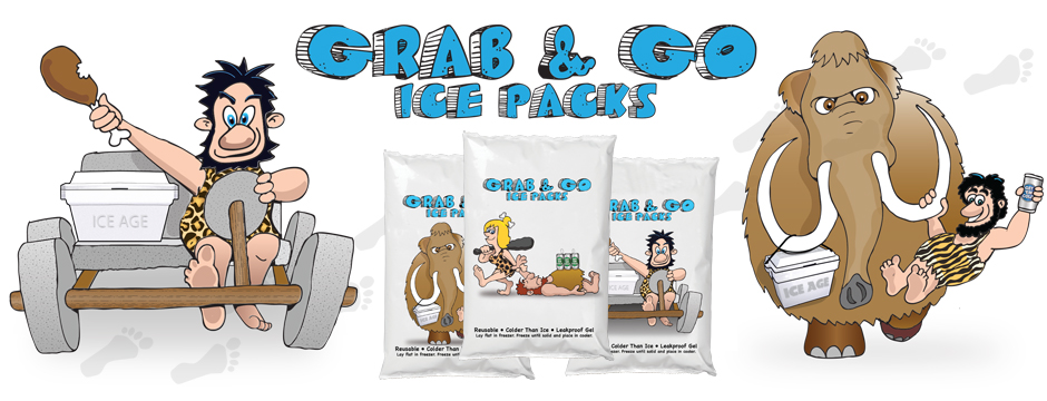 ICE AGE Grab and Go Series Ice Packs